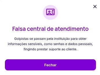 Falsa central de atendimento