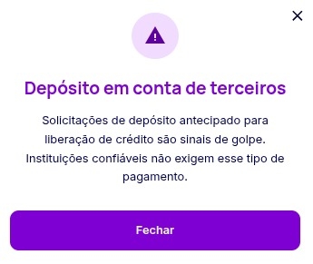 Depósito em conta de terceiros